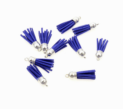 20gab 3,8 cm Pušķis Vintage ādas pušķi Bārkstis čalojumam Makrame DIY Juvelierizstrādājumu soma Atslēgu piekariņš Mobilā telefona Dekoratīvās siksnas kulons