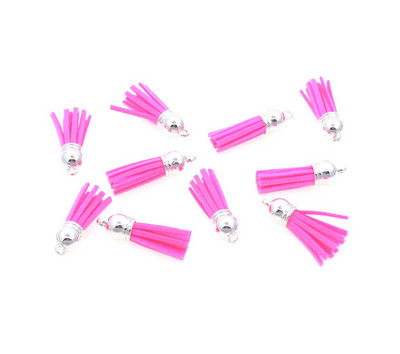 20gab 3,8 cm Pušķis Vintage ādas pušķi Bārkstis čalojumam Makrame DIY Juvelierizstrādājumu soma Atslēgu piekariņš Mobilā telefona Dekoratīvās siksnas kulons