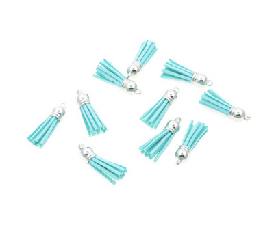 20gab 3,8 cm Pušķis Vintage ādas pušķi Bārkstis čalojumam Makrame DIY Juvelierizstrādājumu soma Atslēgu piekariņš Mobilā telefona Dekoratīvās siksnas kulons