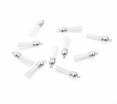 20gab 3,8 cm Pušķis Vintage ādas pušķi Bārkstis čalojumam Makrame DIY Juvelierizstrādājumu soma Atslēgu piekariņš Mobilā telefona Dekoratīvās siksnas kulons