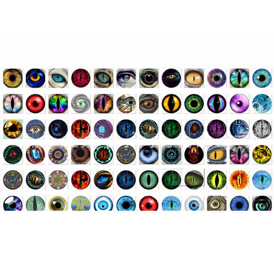 50 gab jauktas apaļas mozaīkas flīzes amatniecībai Stikla mozaīkas piederumi rotaslietu izgatavošanai