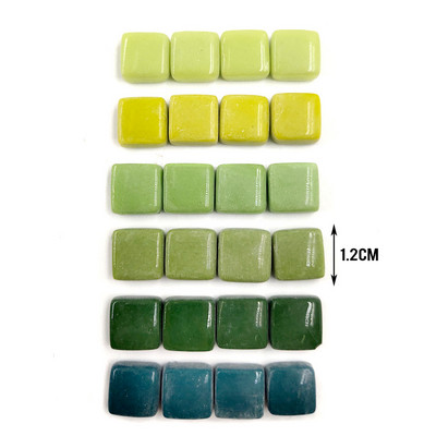 120 g Mosajoy ólomüveg kék zöld vegyes színű négyzet alakú csillogó üvegmozaik csempe barkácsolási kellékekhez