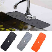 Izlietnes šļakatu aizsargs Drenāžas paliktnis Ūdens silikona jaucējkrāns Absorbējošais savācējs Paklājiņi Izlietnes Countertop aizsargs Vannas istabas virtuves sīkrīkam
