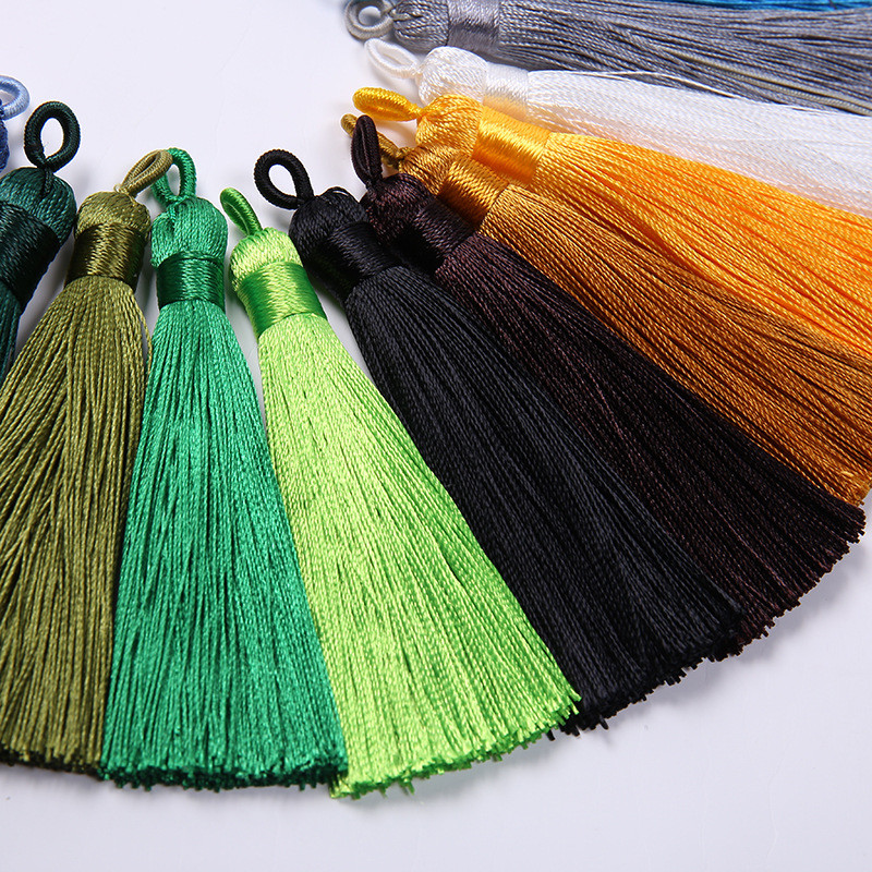 2db selyem bojt rojt akasztós gyűrű bojt díszítő medál barkács kézműves fülbevaló ékszer készítés ruha készítés függöny varrás kiegészítők