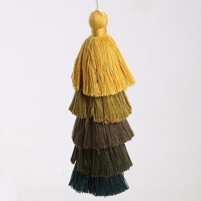 5 rétegű poliészter pamut bojt 15 cm selyem bojt partikhoz Bojt díszítő függönyök dekor Bojt szalag kiegészítők