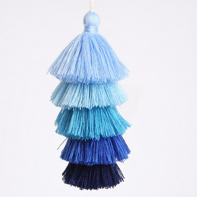 5 rétegű poliészter pamut bojt 15 cm selyem bojt partikhoz Bojt díszítő függönyök dekor Bojt szalag kiegészítők