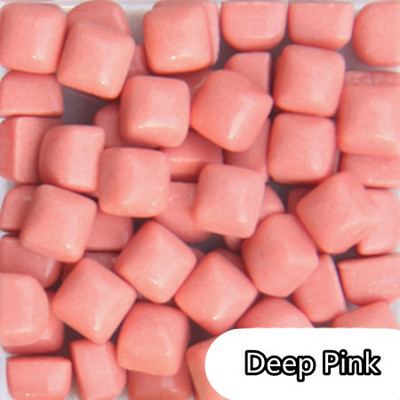 120g/4,23oz (Περίπου 360pcs) Glary Jade Mosaic Tiles 0,58*0,58*0,4cm Τετράγωνα DIY Μωσαϊκά Υλικά χειροτεχνίας Μικτό χρώμα Μωσαϊκό Πλακάκι