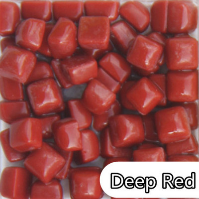 120g/4,23oz (Περίπου 360pcs) Glary Jade Mosaic Tiles 0,58*0,58*0,4cm Τετράγωνα DIY Μωσαϊκά Υλικά χειροτεχνίας Μικτό χρώμα Μωσαϊκό Πλακάκι