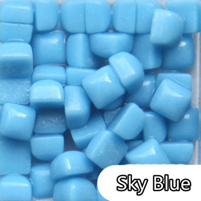 120g/4,23oz (Περίπου 360pcs) Glary Jade Mosaic Tiles 0,58*0,58*0,4cm Τετράγωνα DIY Μωσαϊκά Υλικά χειροτεχνίας Μικτό χρώμα Μωσαϊκό Πλακάκι