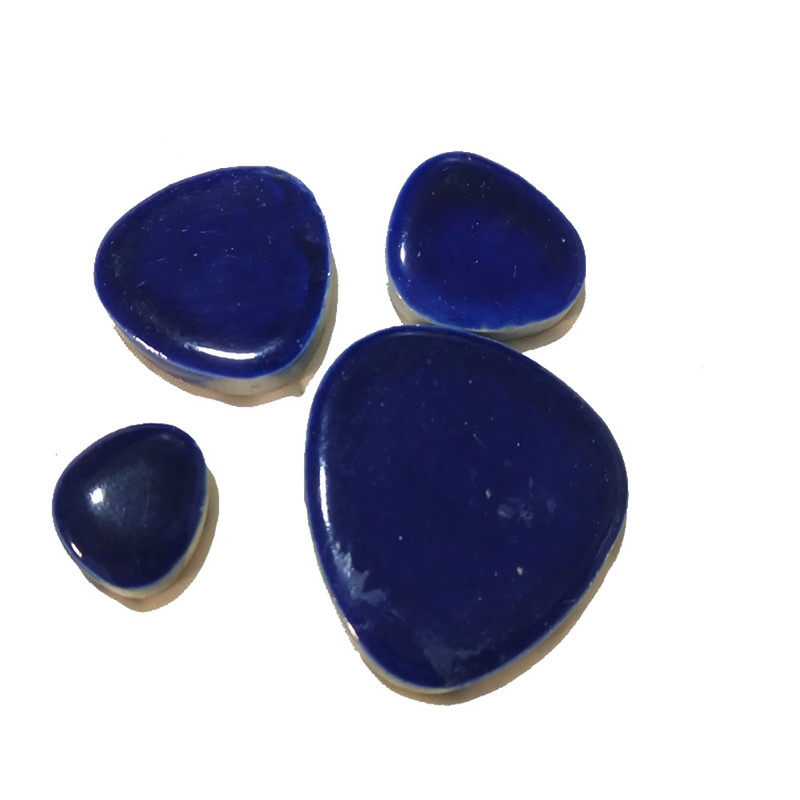 100g Mozaīkas veidošana Radošas keramikas mozaīkas flīzes DIY Puzle Sienas Māksla Amatniecība Dekorācijas Zila un balta porcelāna flīžu gabali