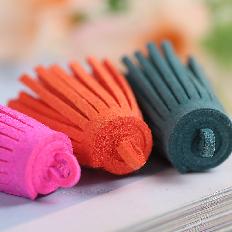 20 kom Mini rese od brušene kiće u boji DIY ručno rađeni materijal Koža Obrub s resama Odjevni predmeti Zavjese Privjesci za ključeve Dekoracije Rukotvorine rese