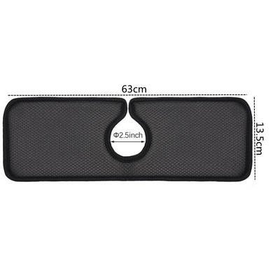 Jaucējkrāns Absorbējošais Paklājiņš Izlietnes Šļakatu aizsargs Melns Jaucējkrāns Aptin Dekoratīvs Vāks Paliktnis Countertop Protector Virtuves vannas piederumi