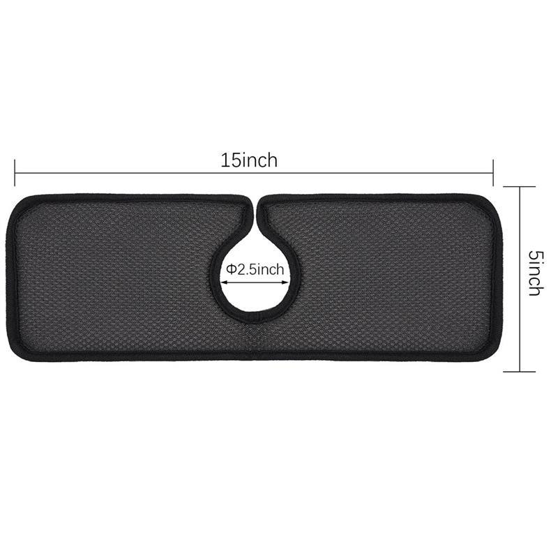 Jaucējkrāns Absorbējošais Paklājiņš Izlietnes Šļakatu aizsargs Melns Jaucējkrāns Aptin Dekoratīvs Vāks Paliktnis Countertop Protector Virtuves vannas piederumi