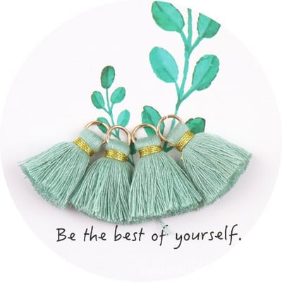 30 db/tétel pamut cérna mini bojt barkácsolás Boho ékszerkészítési kellékek karkötő nyaklánc keresés rojt díszítés medálok kis bojt