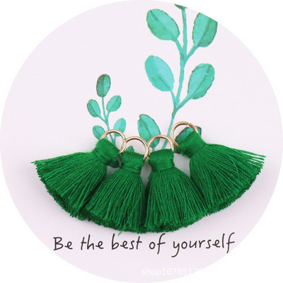 30 db/tétel pamut cérna mini bojt barkácsolás Boho ékszerkészítési kellékek karkötő nyaklánc keresés rojt díszítés medálok kis bojt