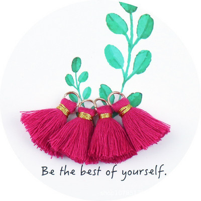 30 db/tétel pamut cérna mini bojt barkácsolás Boho ékszerkészítési kellékek karkötő nyaklánc keresés rojt díszítés medálok kis bojt