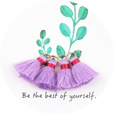 30 db/tétel pamut cérna mini bojt barkácsolás Boho ékszerkészítési kellékek karkötő nyaklánc keresés rojt díszítés medálok kis bojt