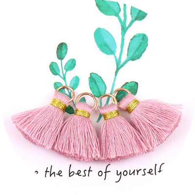 30 db/tétel pamut cérna mini bojt barkácsolás Boho ékszerkészítési kellékek karkötő nyaklánc keresés rojt díszítés medálok kis bojt