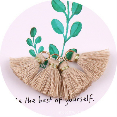 30 db/tétel pamut cérna mini bojt barkácsolás Boho ékszerkészítési kellékek karkötő nyaklánc keresés rojt díszítés medálok kis bojt