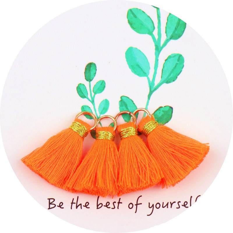 30 db/tétel pamut cérna mini bojt barkácsolás Boho ékszerkészítési kellékek karkötő nyaklánc keresés rojt díszítés medálok kis bojt