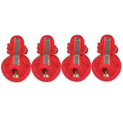 4GAB/Komplekts Rozā Neslīdoši Vasaras Suņu Kurpes Elpojošas Sandales Maziem Suņiem Mājdzīvnieku Suņu Zeķes kedas Suņiem Kucēnu Kaķu Kurpes Zābaki