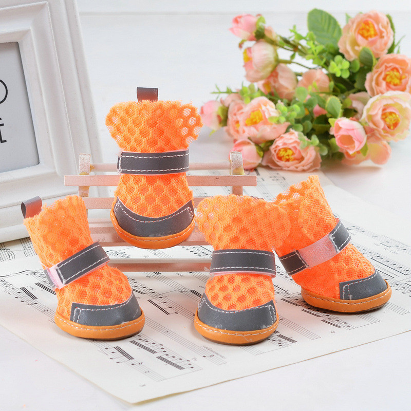 Suvekingad väikestele koertele Peegeldavad hingavad võrksaapad Kutsikas Teddy Bichon Libisemisvastane Chihuahua Yorki lemmikloomade koerte kingade kate