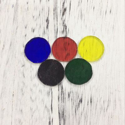 5 τμχ DIY Creative Mixed Color Στρογγυλό Μωσαϊκό Γυαλί Καθρέφτης Ένθετο Πλακάκια τοίχου Χειροποίητα Υλικά Χειροτεχνία Διακόσμηση σπιτιού 2cm ZXY9810
