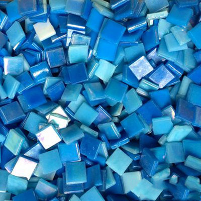 100g DIY Creative Mixed Color 1,5cm Μωσαϊκό Γυαλί Ένθετο Πλακάκια Τοίχου Χειροποίητα Υλικά Χειροτεχνία Διακόσμηση σπιτιού ZXY9805
