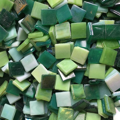 100g DIY Creative Mixed Color 1,5cm Μωσαϊκό Γυαλί Ένθετο Πλακάκια Τοίχου Χειροποίητα Υλικά Χειροτεχνία Διακόσμηση σπιτιού ZXY9805