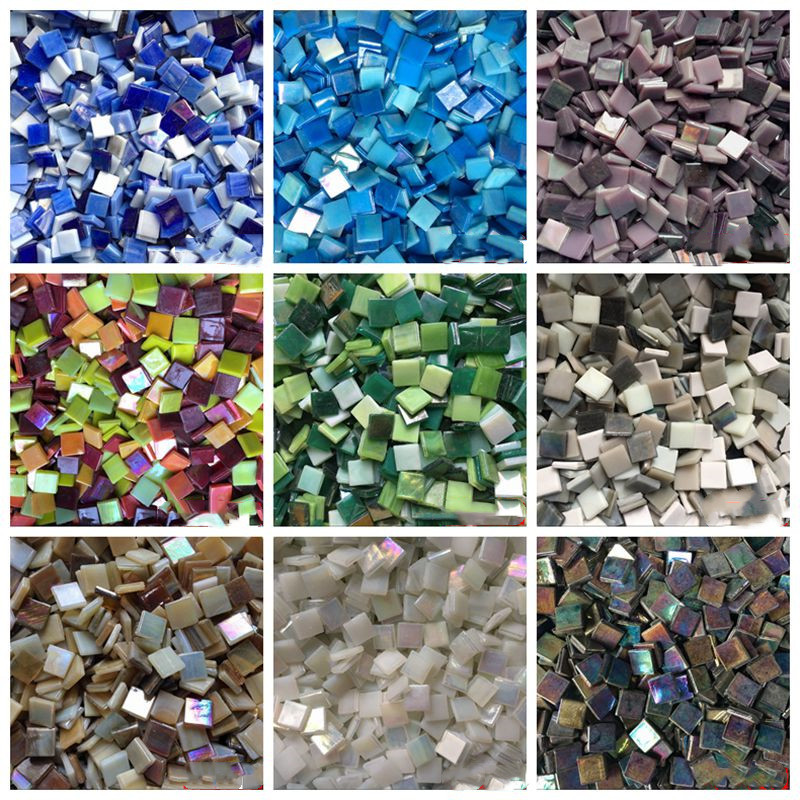 100g DIY Creative jaukta krāsa 1,5 cm mozaīkas stikla spoguļu ieklāšana flīzes siena roku darbs materiāli amatniecība mājas dekorēšana ZXY9805