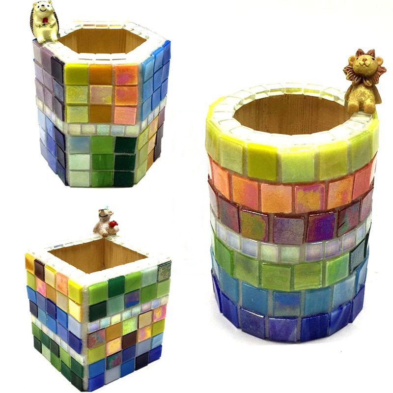 100g DIY Creative jaukta krāsa 1,5 cm mozaīkas stikla spoguļu ieklāšana flīzes siena roku darbs materiāli amatniecība mājas dekorēšana ZXY9805