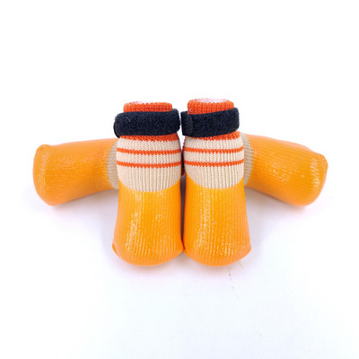 Rudens žiema Naminių šunų batai Kojinės Neperšlampamos Katės Šunys Guminės Kojinės Neslystančios Šuo Lietus Sniego Batai Kojinės Šunys Mezgimas Šiltos Kojinės