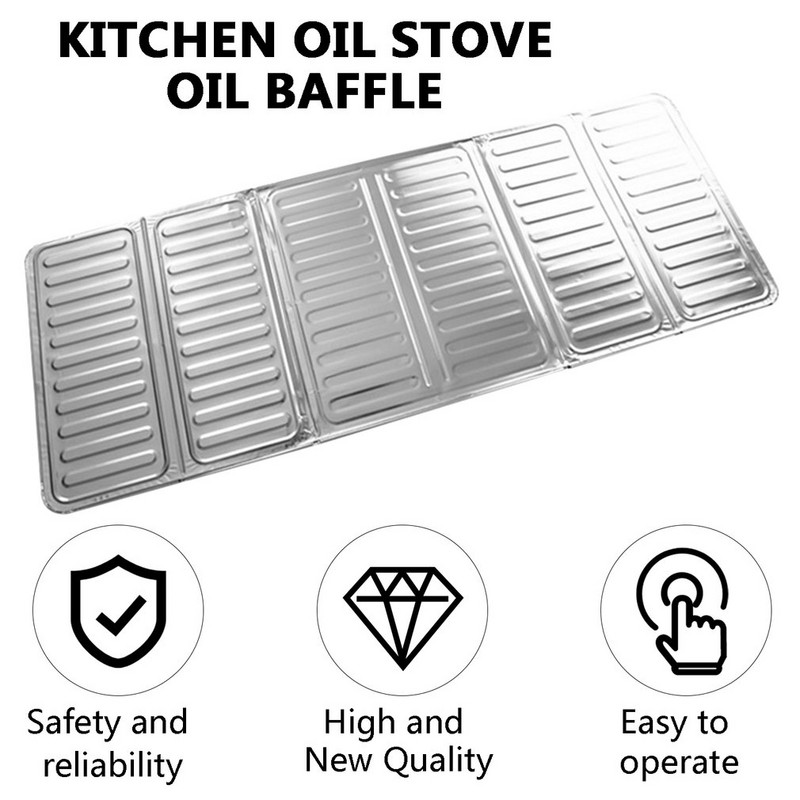 Aliuminio sulankstomi ekranai nuo purslų virtuvės priedai Virtuvės dujinė viryklė, pertvara