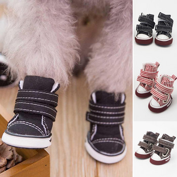 Модни платнени обувки за кучета Противоплъзгащи се обувки за кучета за малки породи кучета Чихуахуа Теди обувки Външни обувки за домашни кучета Botas Para Perro