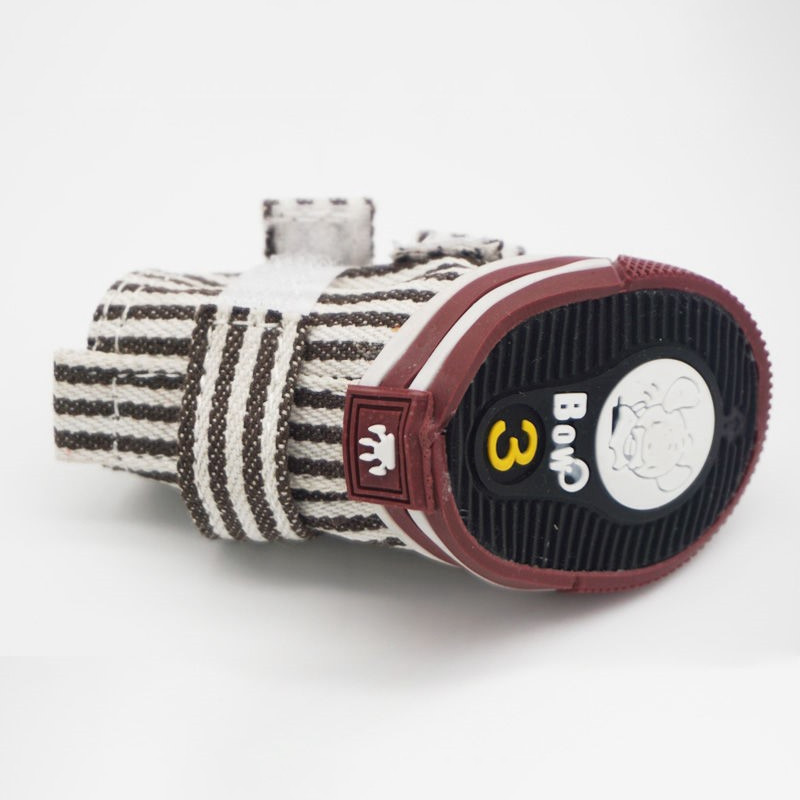 Modes kanvas suņu apavi Pretslīdes suņu apavi mazām šķirnēm suņiem Čivavas rotaļu apavi āra suņu apavi Botas Para Perro