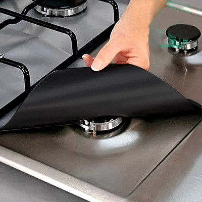Folie Folie Protector Antiaderent Kookplaat Brander Folie Mat Pad Schoon Liner Voor Keuken kookgerei