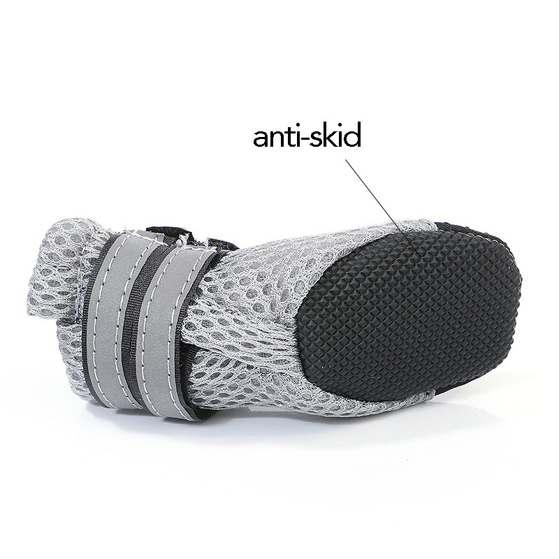Prozračne cipele za šetnju pasa za kućne ljubimce Mrežaste mekane ljetne cipele za kućne ljubimce Noćne sigurne reflektirajuće čizme za velike male pse