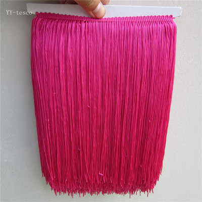 1 udvar 25 cm hosszú poliészter csipke bojt rojt zafír csipke díszítő szalag varrni latin ruha színpadon ruha függöny barkács kiegészítők