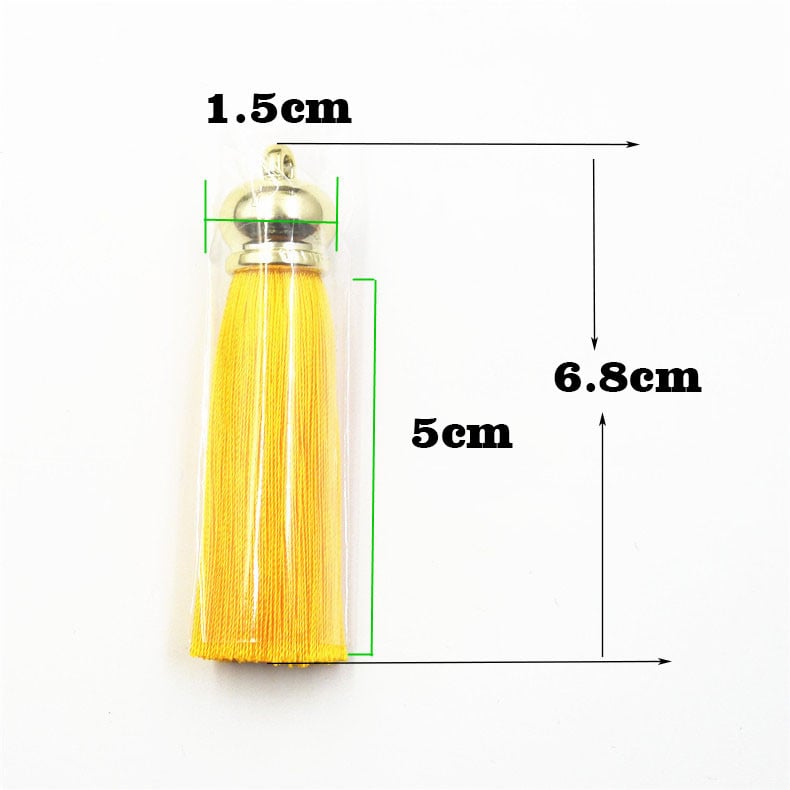 NOVO 30 boja rese od rajona sa zlatnim čepovima svilene rese rubovi torbica za mobitel privjesak dodaci diy naušnice/nakit