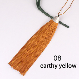 2 buc/buc 18 cm capac pentru gură de pește, ciucuri de mătase, perie cu franjuri, draperii, artizanat, cadou, ciucuri, găsirea pandantive, accesorii pentru bijuterii