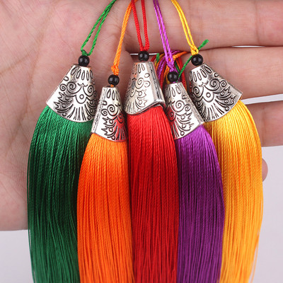 2 buc/buc 18 cm capac pentru gură de pește, ciucuri de mătase, perie cu franjuri, draperii, artizanat, cadou, ciucuri, găsirea pandantive, accesorii pentru bijuterii