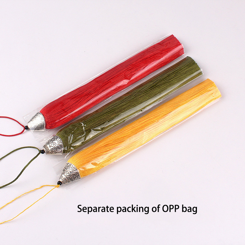 2 buc/buc 18 cm capac pentru gură de pește, ciucuri de mătase, perie cu franjuri, draperii, artizanat, cadou, ciucuri, găsirea pandantive, accesorii pentru bijuterii