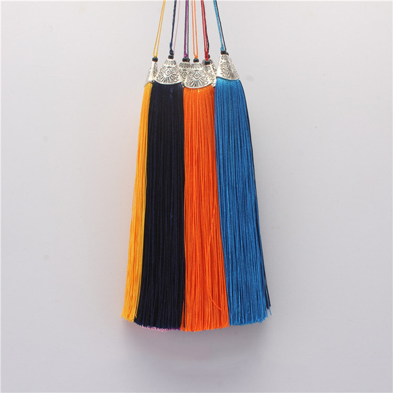 2 buc/buc 18 cm capac pentru gură de pește, ciucuri de mătase, perie cu franjuri, draperii, artizanat, cadou, ciucuri, găsirea pandantive, accesorii pentru bijuterii