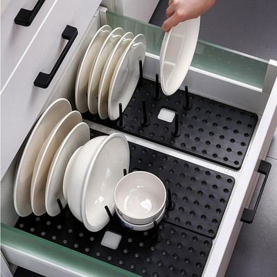 Ρυθμιζόμενα πιάτα Σχάρα αποστράγγισης μπουκαλιών Καθαρισμός Στεγνωτήριο Στεγνωτήριο Αποθήκευση Στεγνωτήρια πιάτων για πάγκο κουζίνας Ειδικά εργαλεία