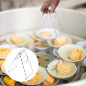 Nerūsējošā tērauda siltumizolācijas plākšņu satvērējs Daudzfunkcionāls karsto trauku pacēlājs salokāms bļodas saspraudes virtuves instrumenti