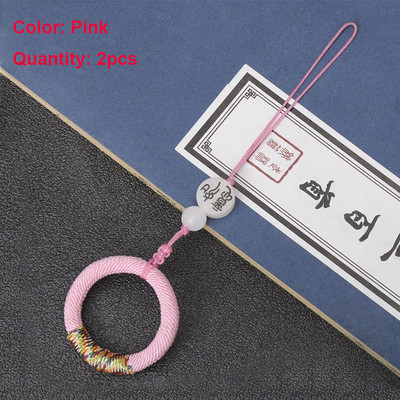 2Gb Bodhi gredzenu sprādzes pušķi mobilā tālruņa auklas pušķi Ar rokām austi zelta stieples tinumu kulonu pušķi pašdarīšanas potzaru izgatavošanai