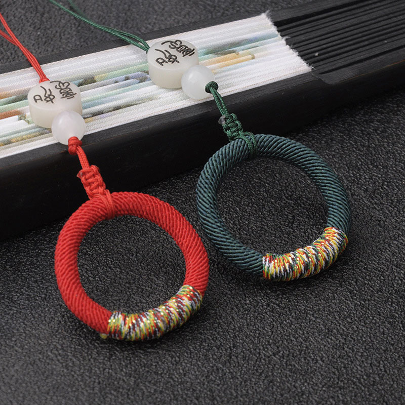 2Gb Bodhi gredzenu sprādzes pušķi mobilā tālruņa auklas pušķi Ar rokām austi zelta stieples tinumu kulonu pušķi pašdarīšanas potzaru izgatavošanai