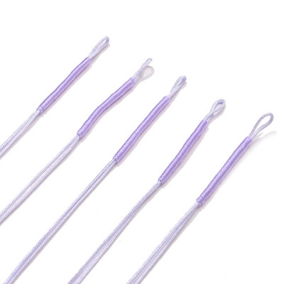 50 gab. Ar rokām pīts plakans vītnes ķīniešu mezgla aukla pusfabrikāta kulonu rokassprādzes aukla DIY juvelierizstrādājumu diegu pīta virve