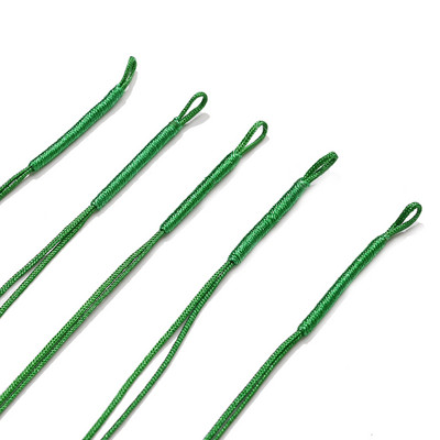 50 gab. Ar rokām pīts plakans vītnes ķīniešu mezgla aukla pusfabrikāta kulonu rokassprādzes aukla DIY juvelierizstrādājumu diegu pīta virve