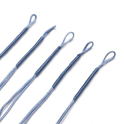 50 gab. Ar rokām pīts plakans vītnes ķīniešu mezgla aukla pusfabrikāta kulonu rokassprādzes aukla DIY juvelierizstrādājumu diegu pīta virve